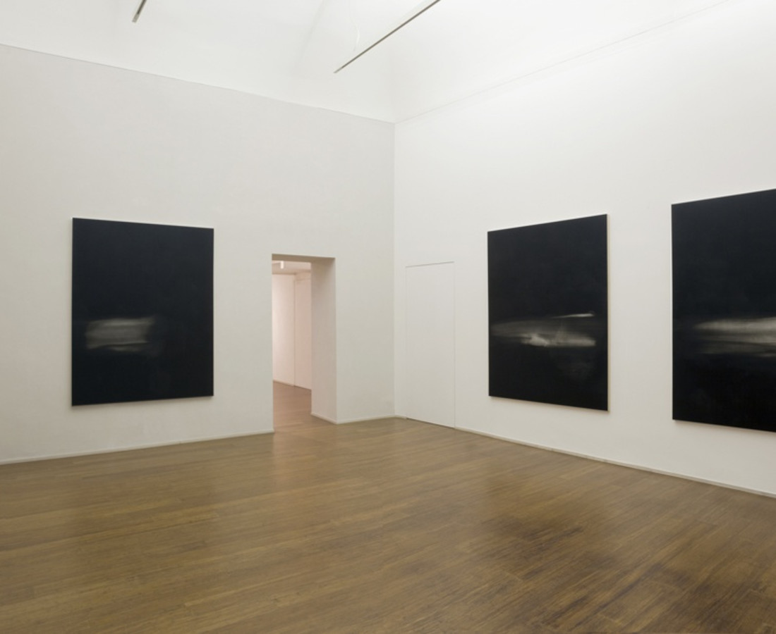 Mauro Vignando: All that's missing is you - ABC-ARTE Contemporary art Gallery - 2015 Black painting, n° VI, 2015. 190 x 150 cm - 74 3/4 x 59 1/8 in, acrilico su spporto in legno Black painting, n° IV, 2015, 190 x 150 cm - 74 3/4 x 59 1/8 in, acrilico su spporto in legno Black painting, n° V, 2015, 190 x 150 cm - 74 3/4 x 59 1/8 in, acrilico su spporto in legno