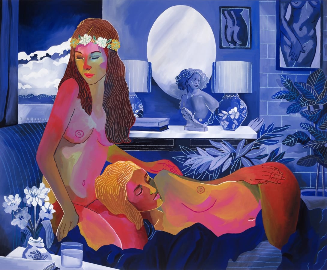 John Holcomb, Blue Velvet Madonnas, 2019