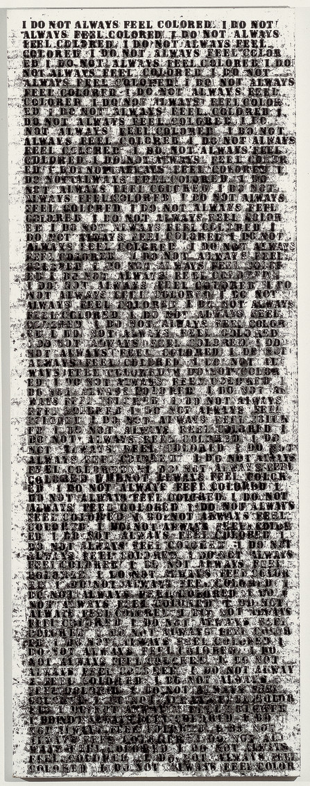 Untitled (I Do Not Always Feel Colored), 1990