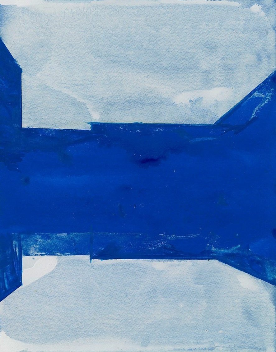 Peter's Series: Cobalt Blue and White I, 2007