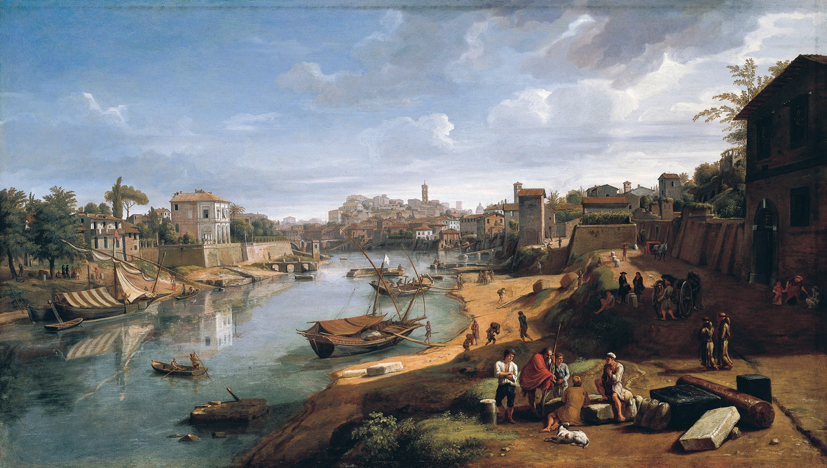 Hijsen Knipperen afvoer Gaspar van Wittel, called Vanvitelli, The Tiber at Ripa Grande, Rome, c.  1690 | Robilant+Voena
