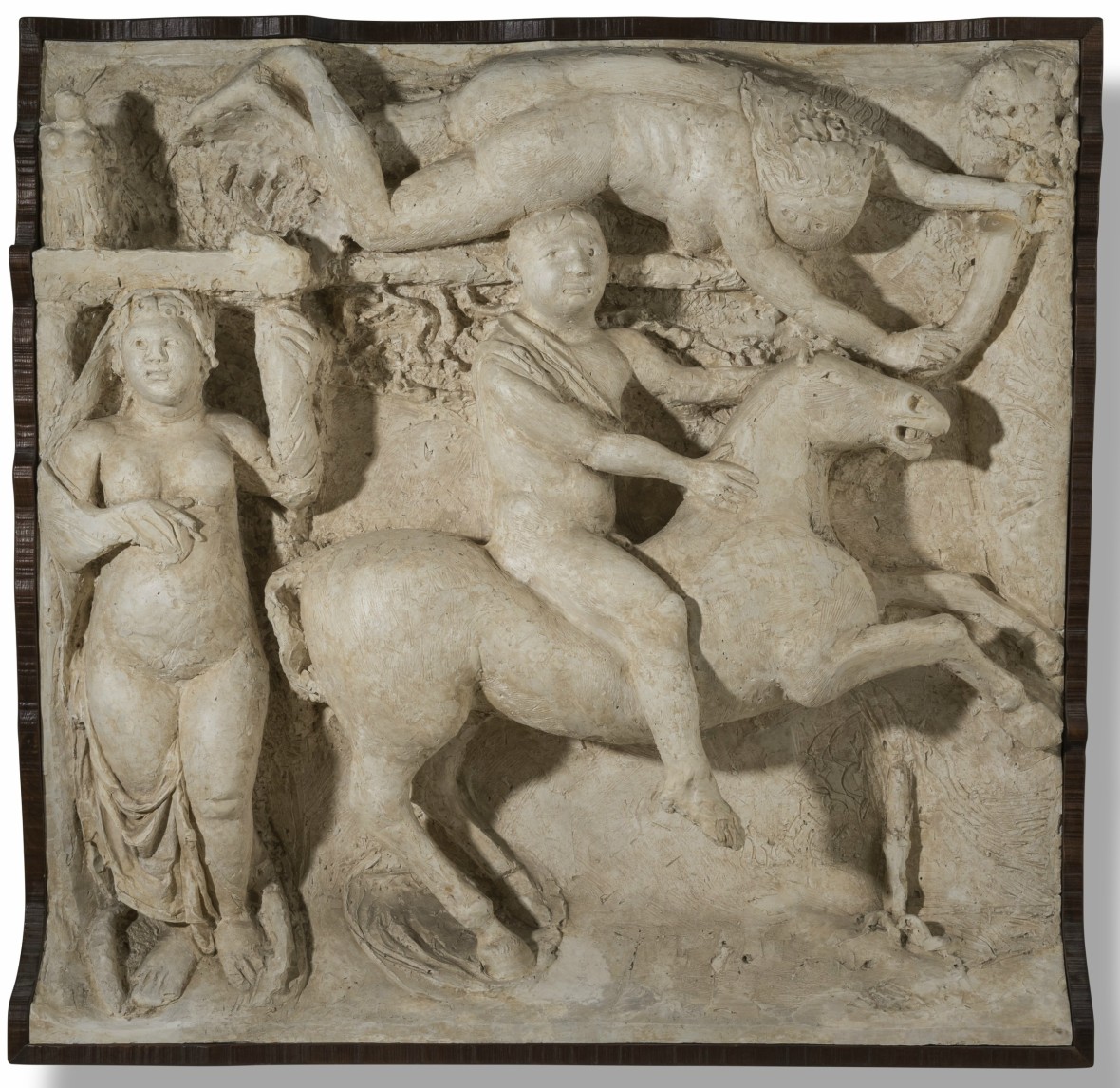 <span class="artist"><strong>Marino Marini</strong></span>, <span class="title"><em>Quadriga (Rilievo per L'Arengario di Milano No. 2)</em>, 1938</span>