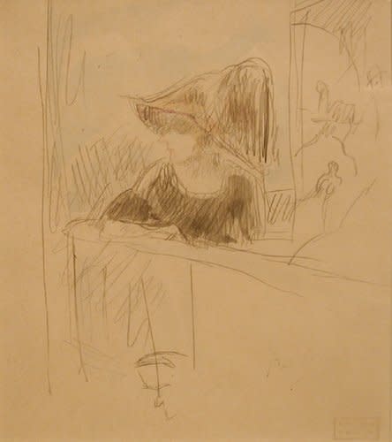 Jules Pascin, Girl at the bar, 1918