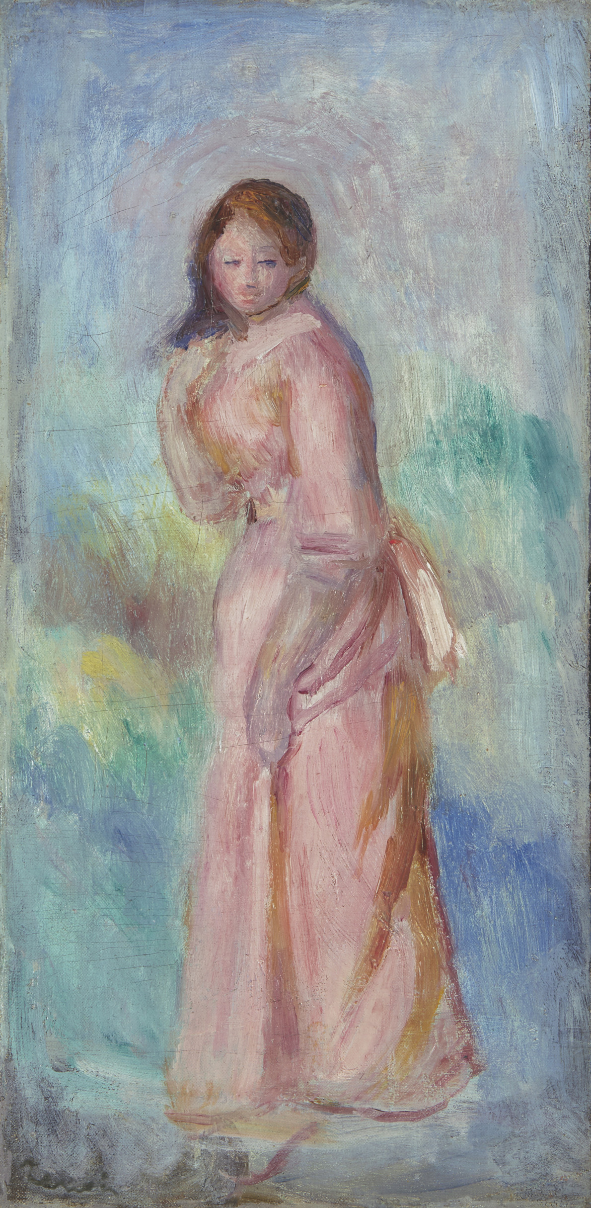 Pierre-Auguste Renoir, Jeune fille en rose, 1900