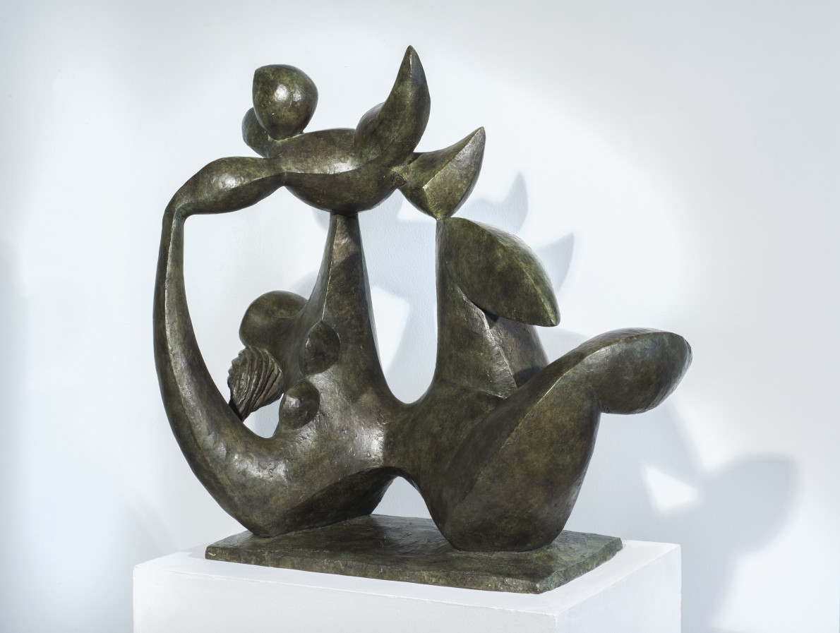 Baltasar Lobo, Maternité, Esquisse Caracas, sur socle, 1986