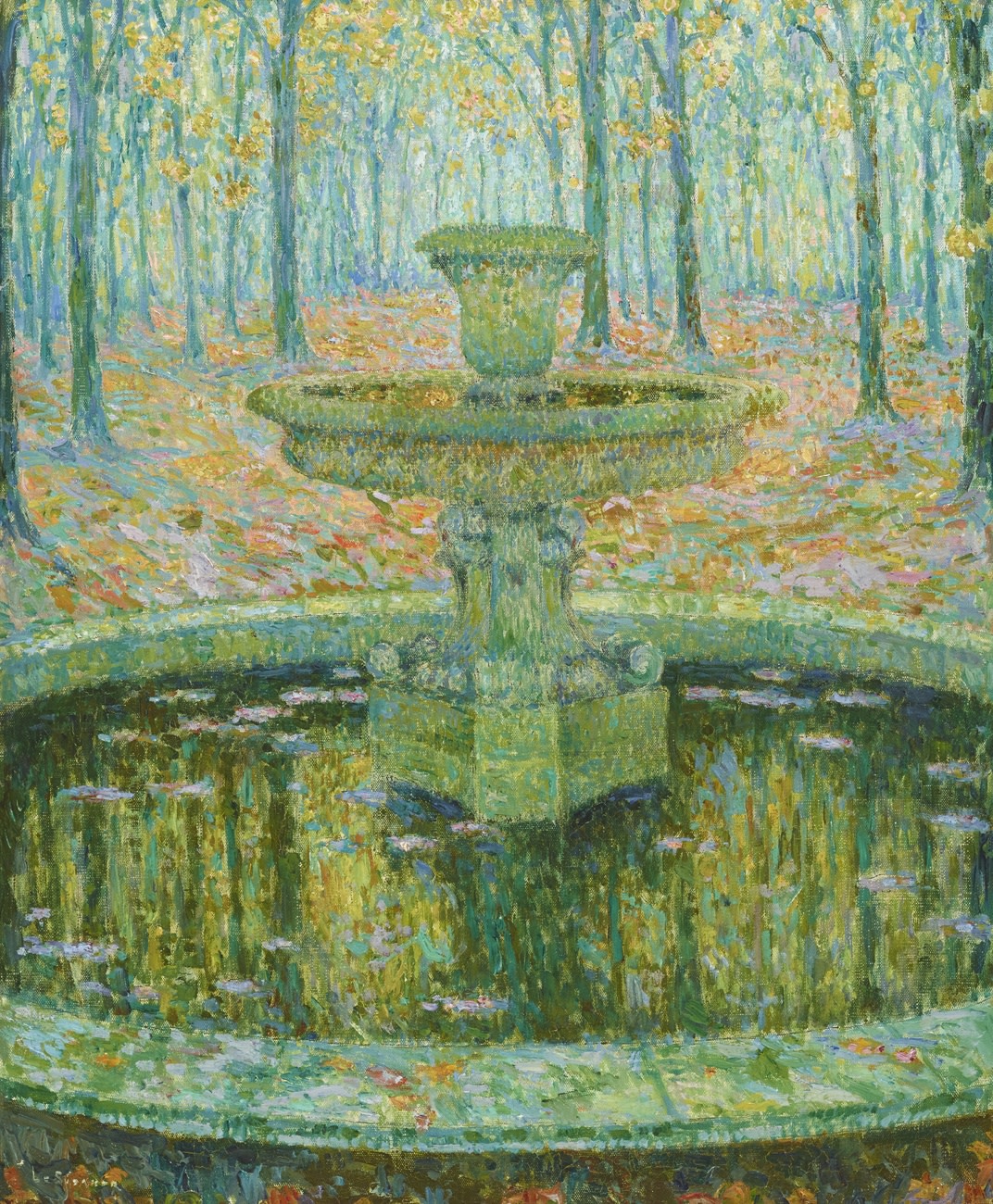Henri Le Sidaner, La Vasque, Versailles, 1921