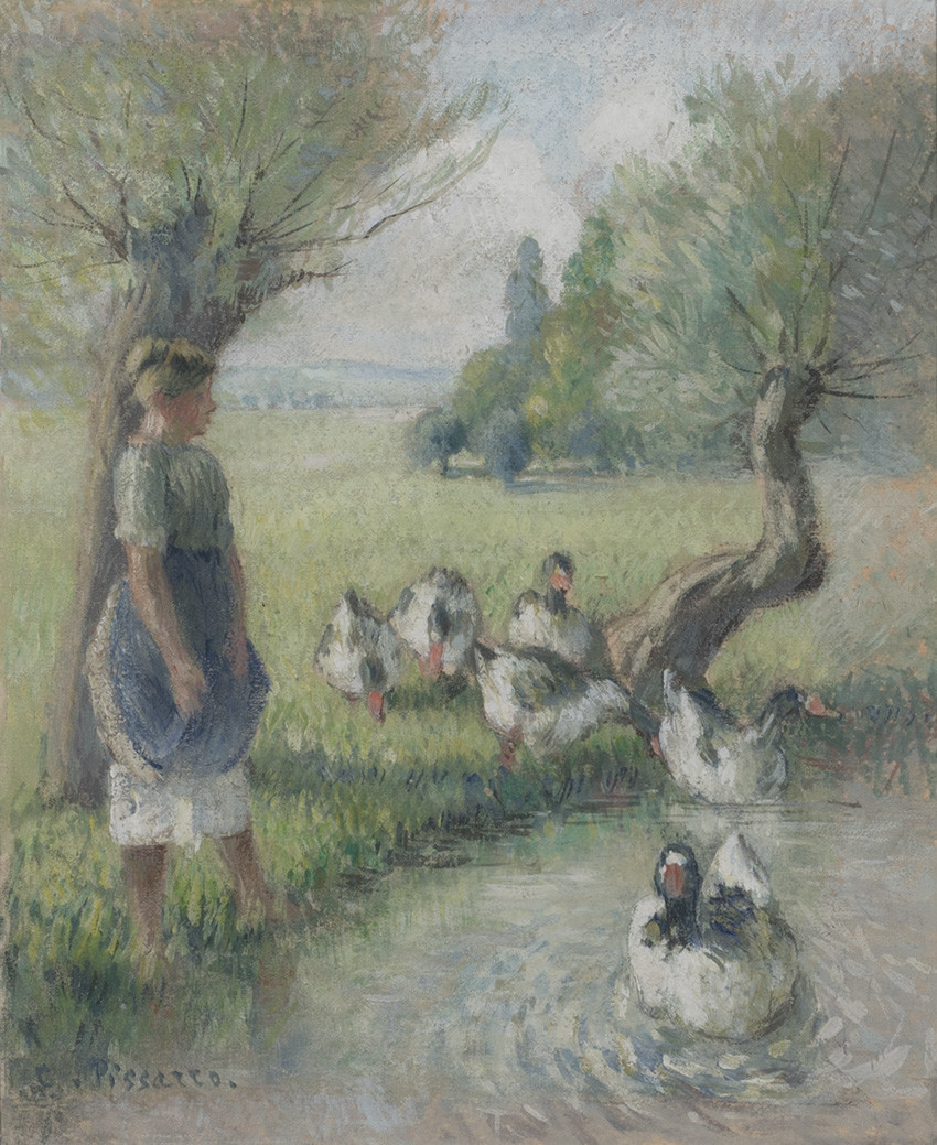 Camille Pissarro, La gardeuse d’oies (la mare aux canards), c.1890