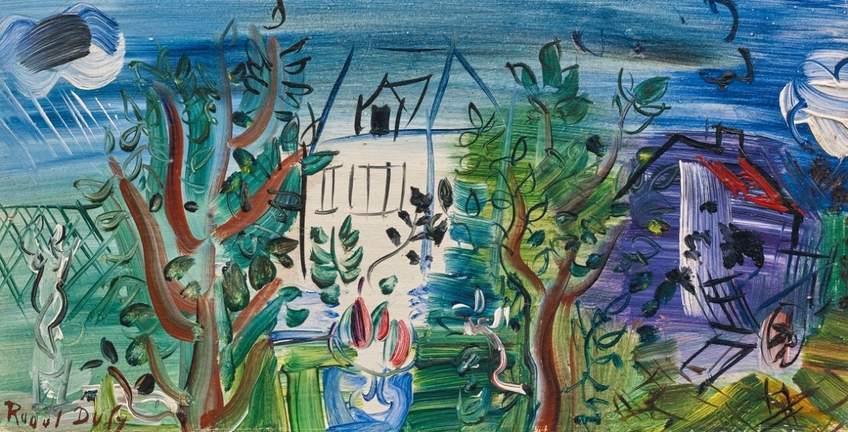 Raoul Dufy, Maison Blanche et Moulin, c.1941