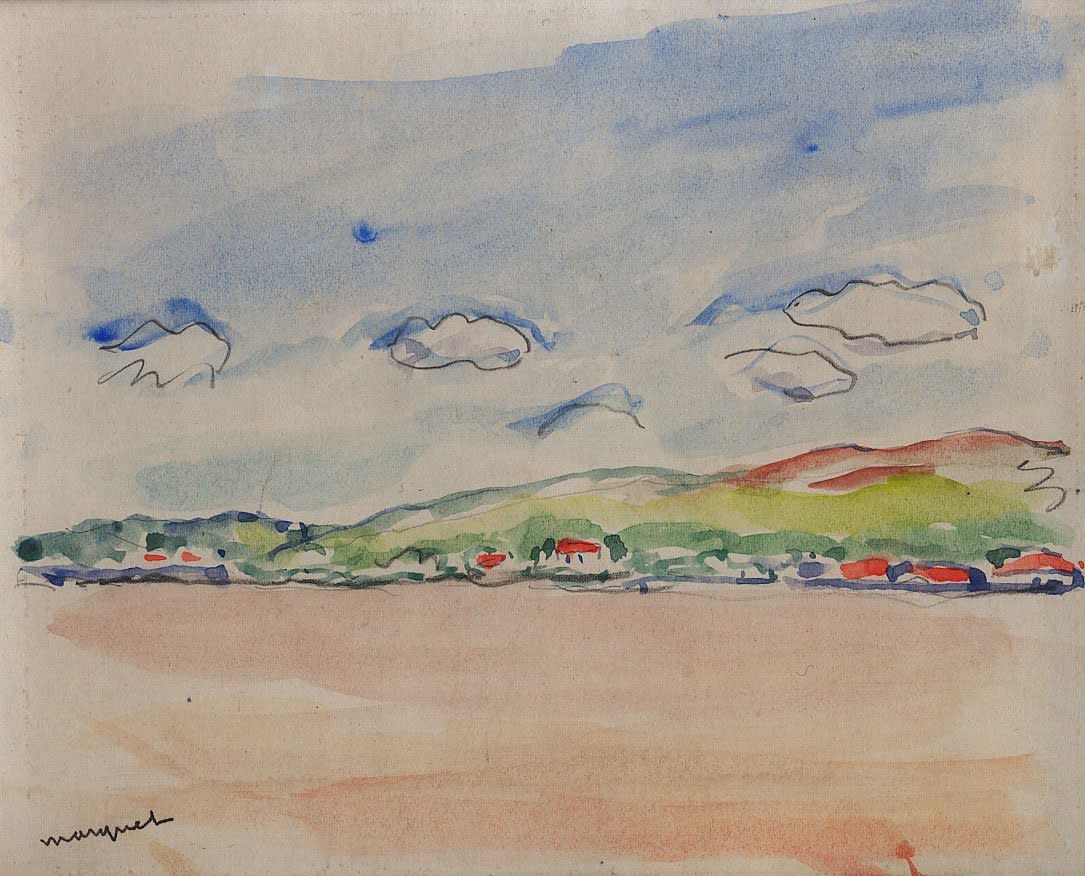 Albert Marquet, Maisons au bord du Danube, 1933