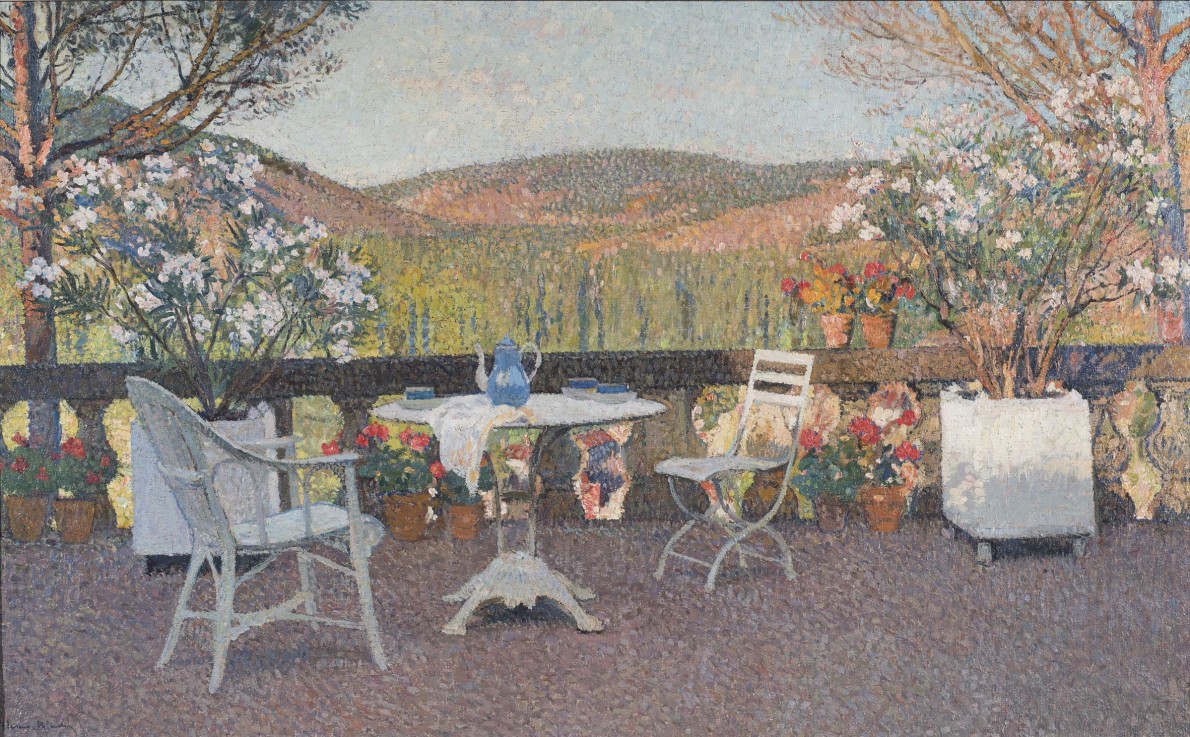Henri Martin, L'heure du thé sur la terrasse de Marquayrol, c.1930