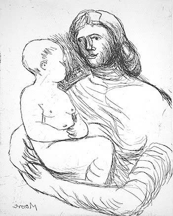 Henry Moore, Mother and Child XXII, 1983