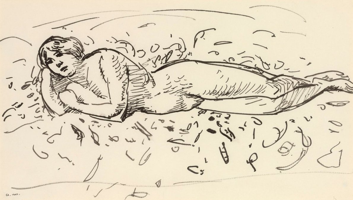 Albert Marquet, Baigneuse allongée, c.1912