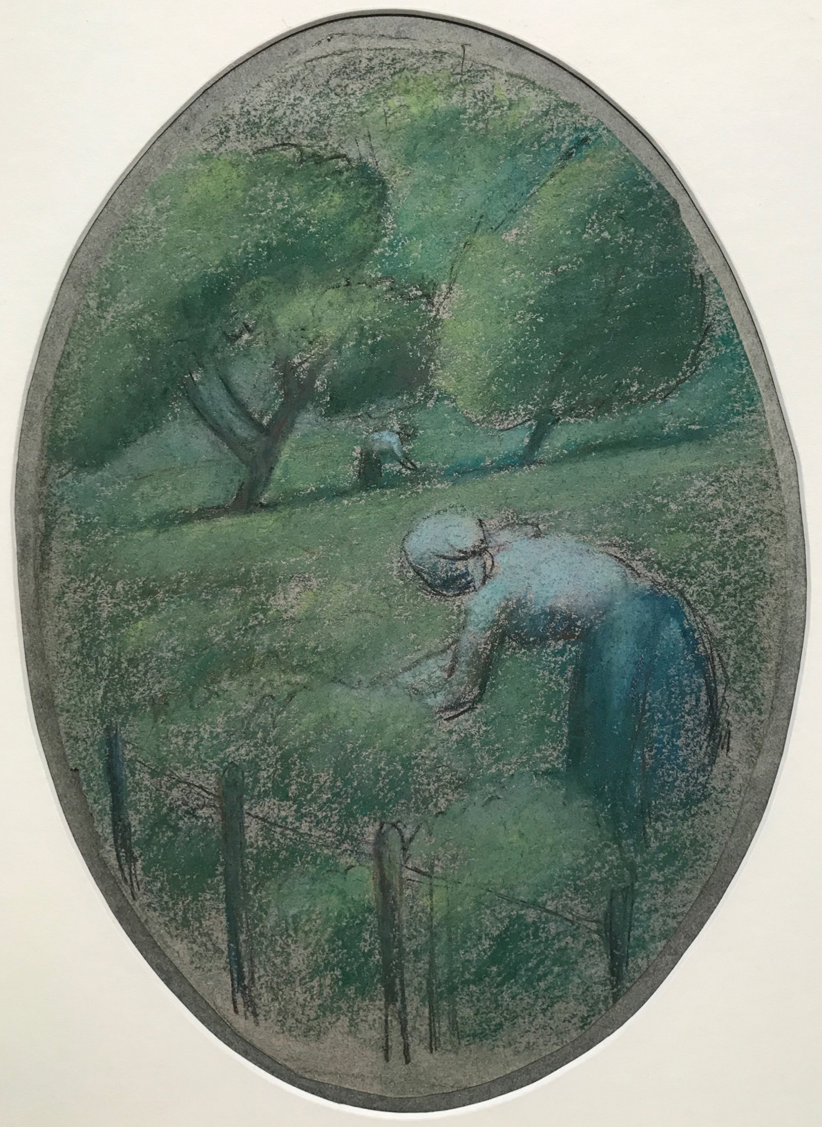 Julio Gonzalez, Paysanne dans un prairie, c.1919-20