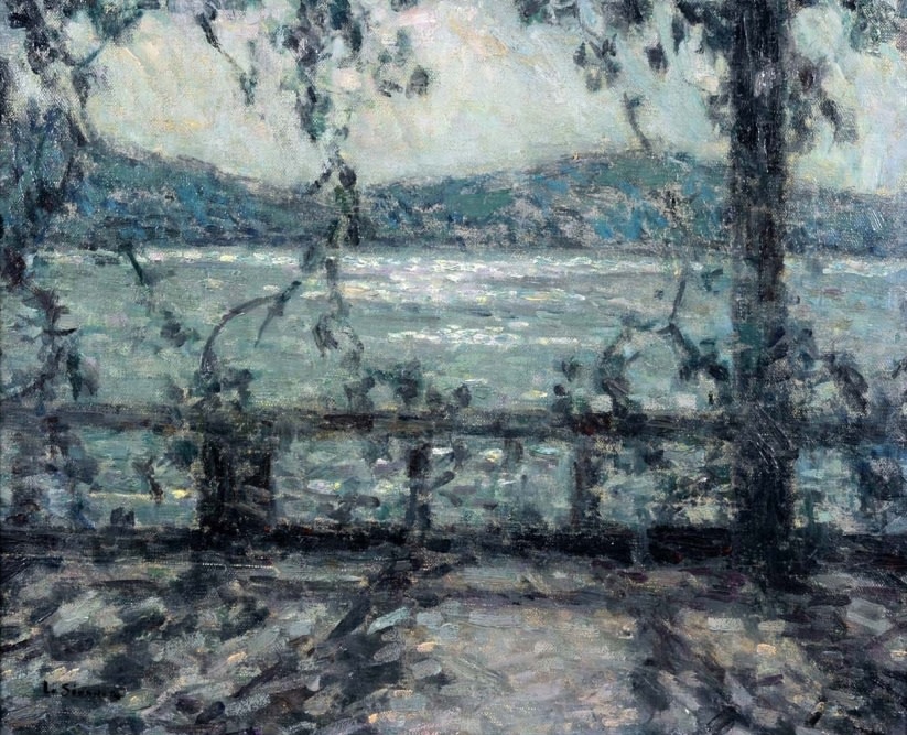 Henri Le Sidaner, Terrasse au clair de lune, Villefranche-sur-mer, c.1927-29