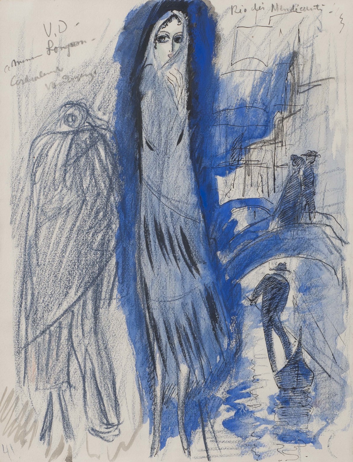 Kees van Dongen, Etude pour 'Rio des Mendiant', 1921