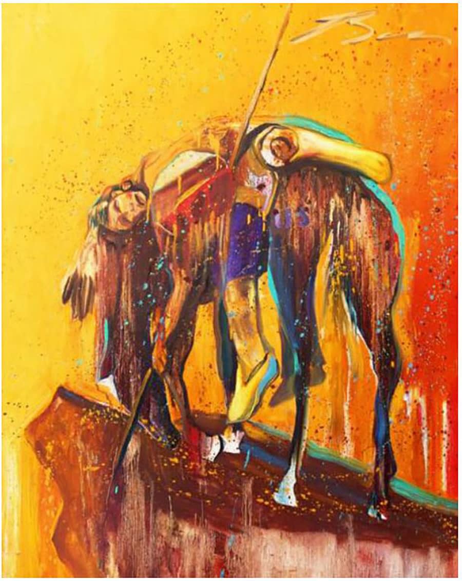 Earl Biss End Of The Trail Clayton Lane Fine Arts Earl Biss End Of The Trail Clayton Lane Fine Arts