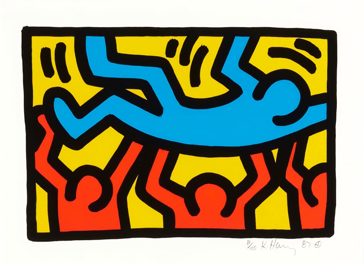 リアルサープラス！ Kieth Haring キース へリング 直筆作品 A4サイズ