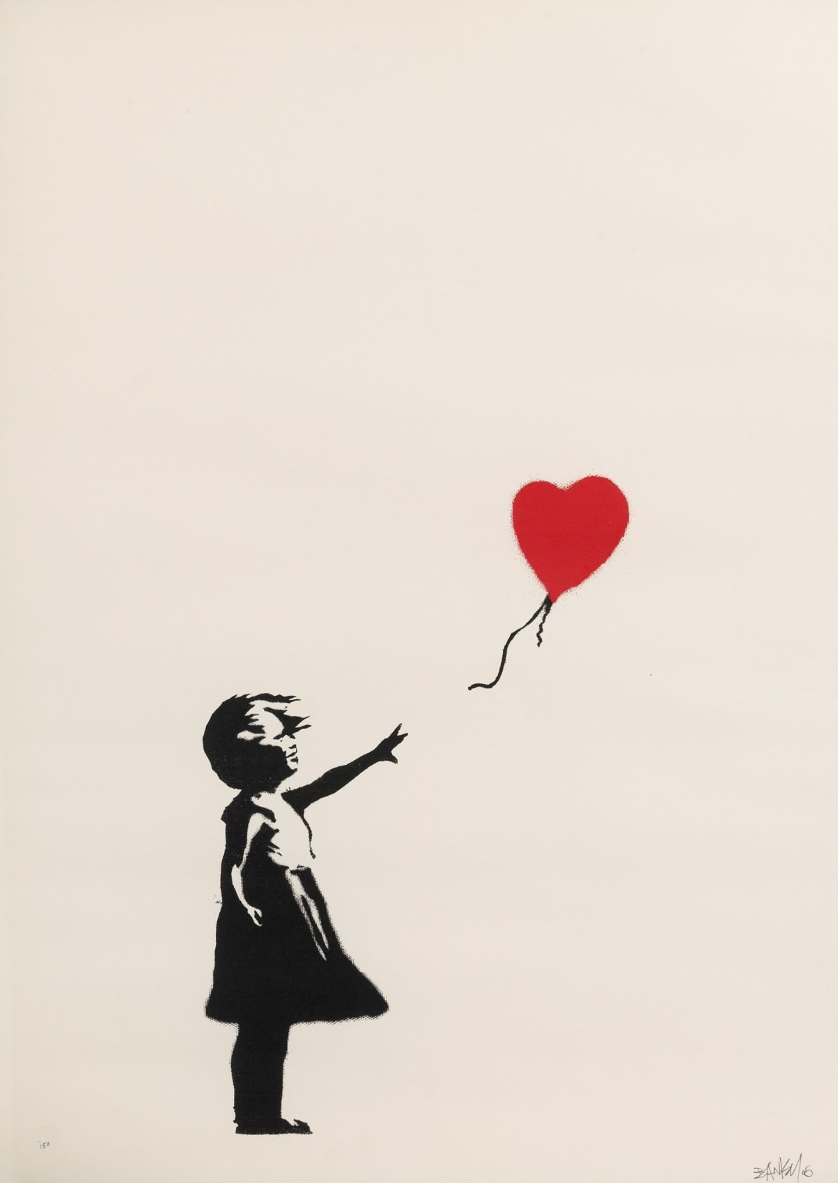 Banksy, Girl with Balloon (Signed), 2005