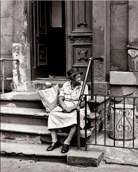 Builder Levy Old Lady and Shopping Bag 1965 Arnika Dawkins Gallery