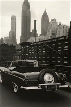 with Arthur Miller in NYC,-car, 1957