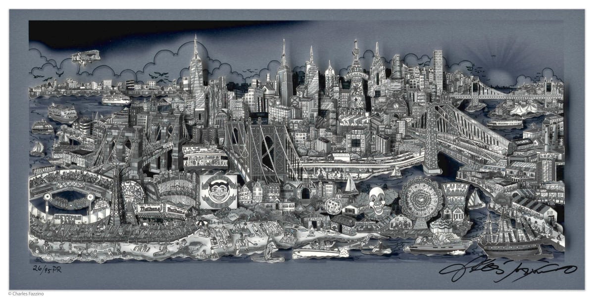 A Day at the Beach in NYC (aluminum), 2018