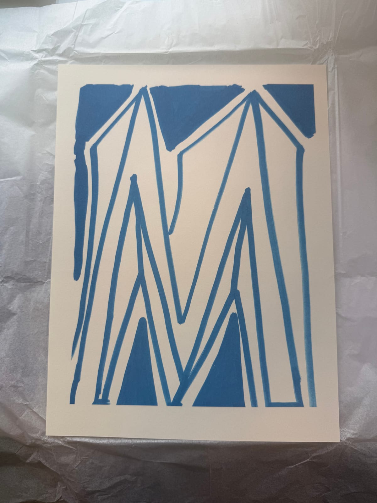 'M' from 'Hockney's Alphabet', 1991