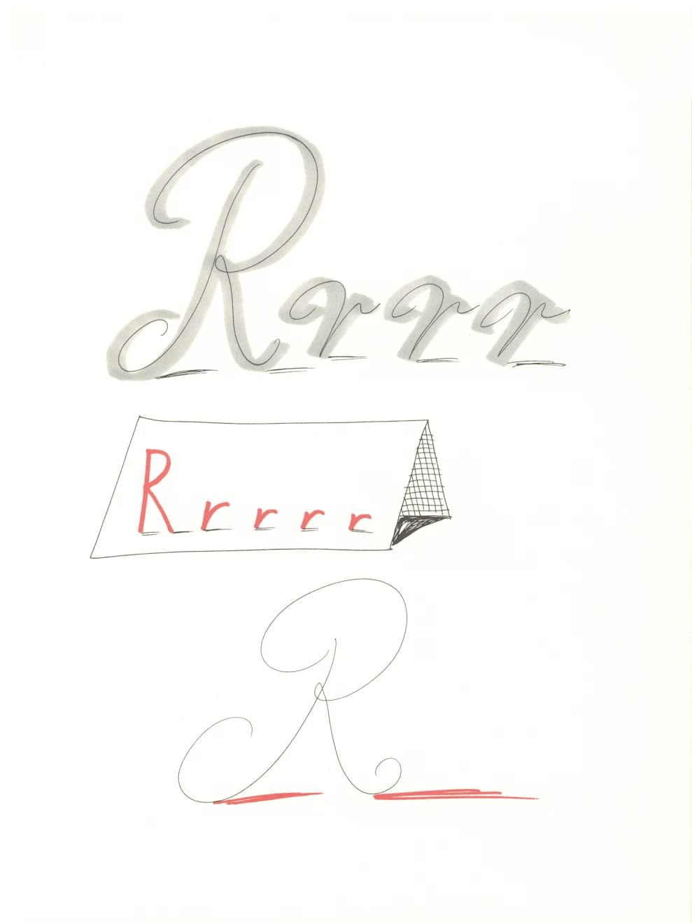 'R' from 'Hockney's Alphabet', 1991