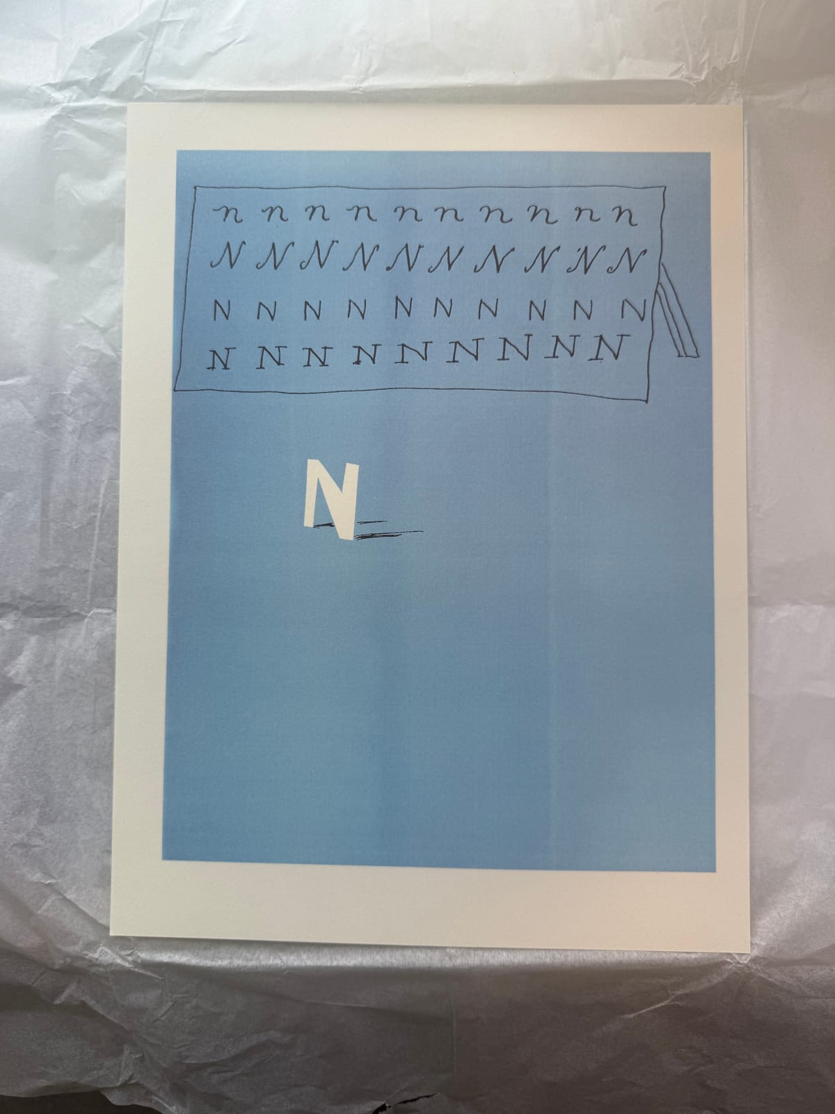 'N' from 'Hockney's Alphabet', 1991