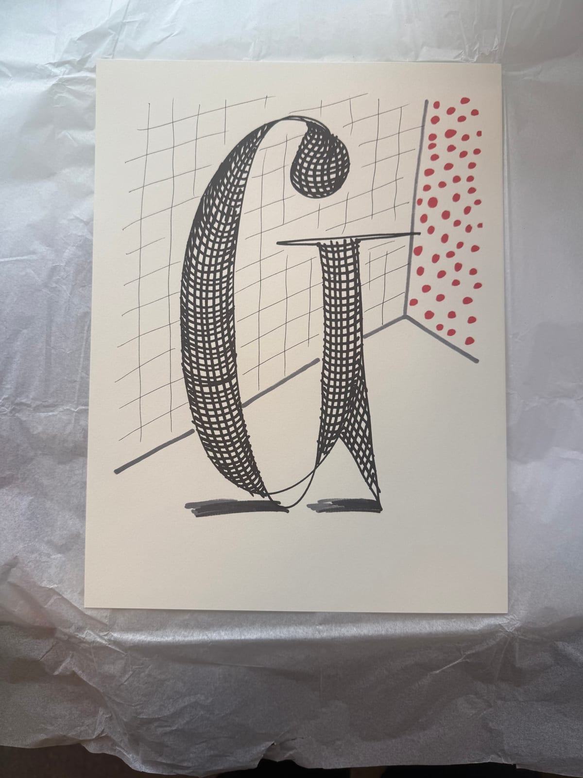 'G' from 'Hockney's Alphabet', 1991
