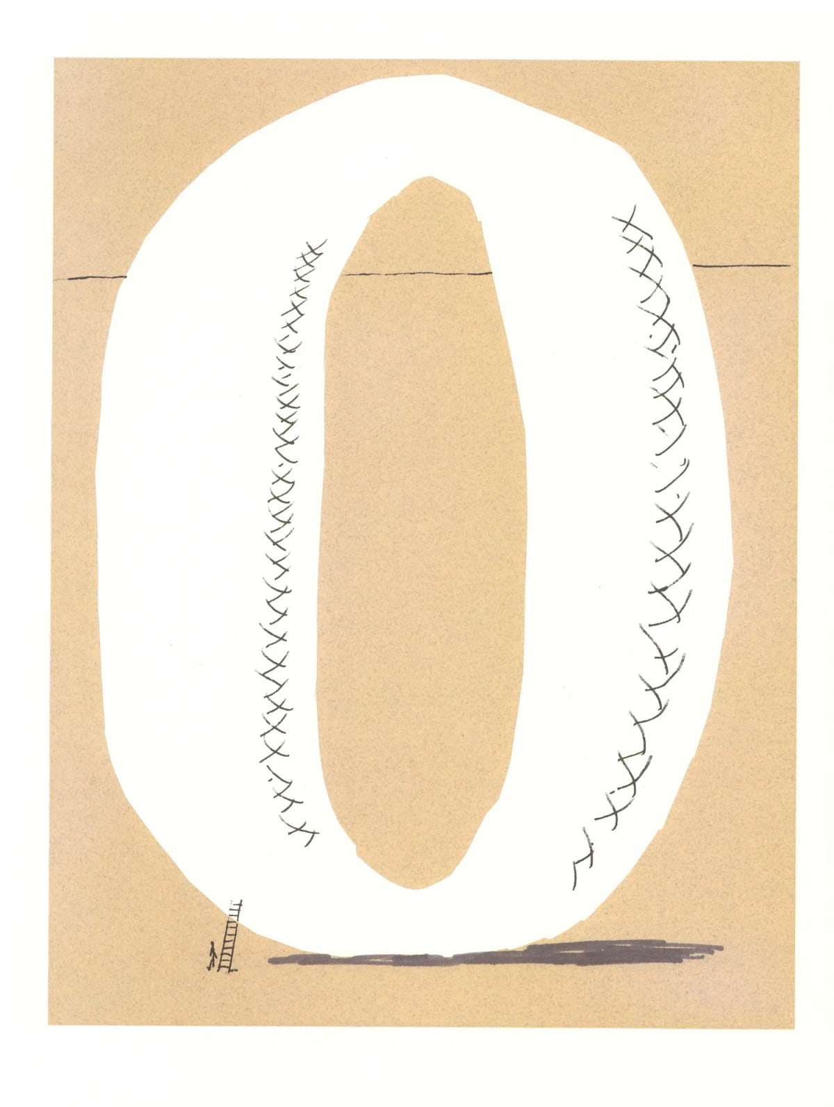 'O' from 'Hockney's Alphabet', 1991