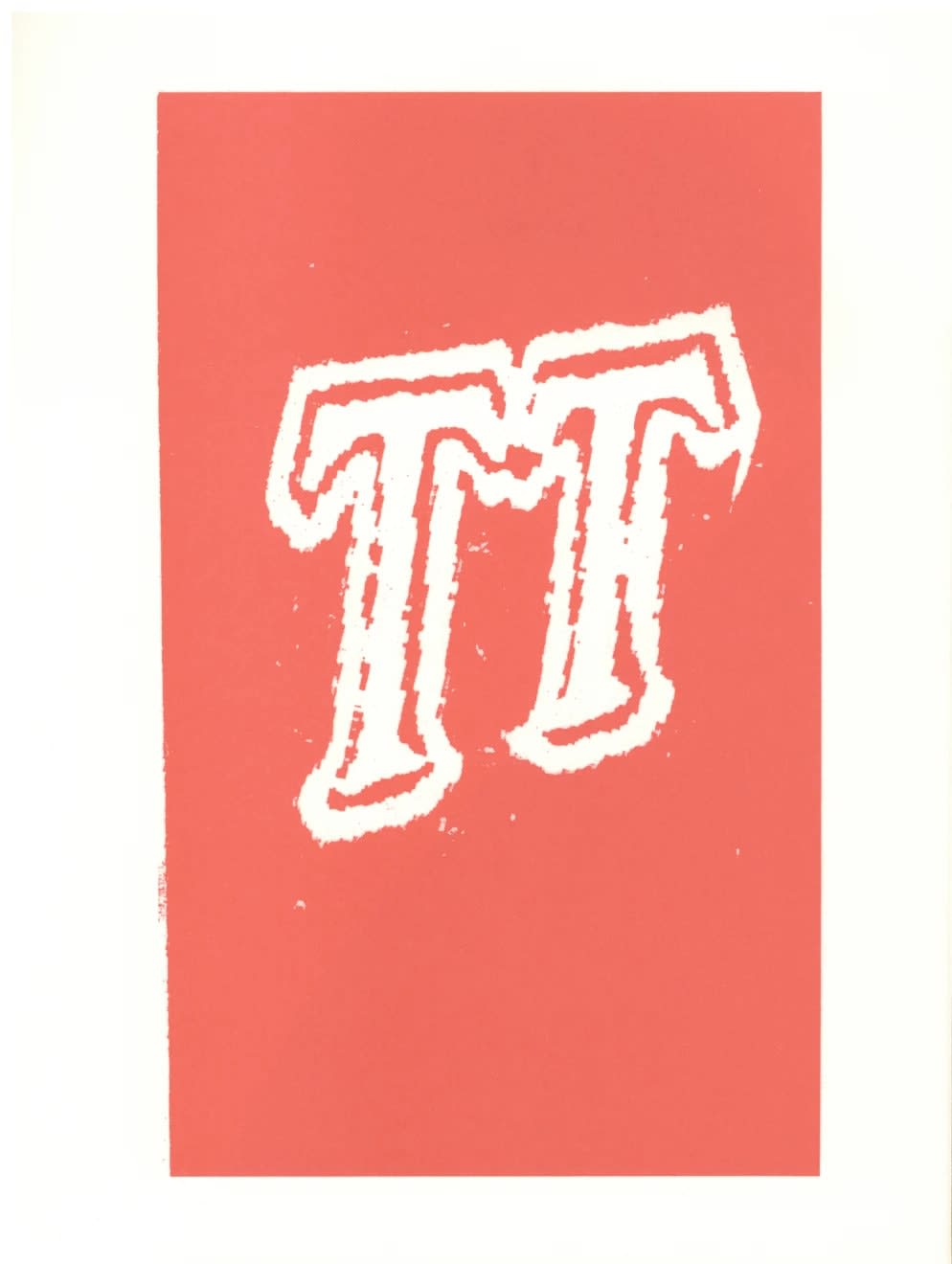 'T' from 'Hockney's Alphabet', 1991