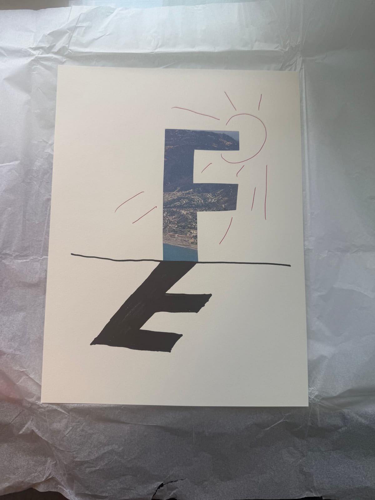 'F' from 'Hockney's Alphabet', 1991
