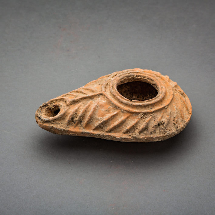 Byzantine oil lamp top