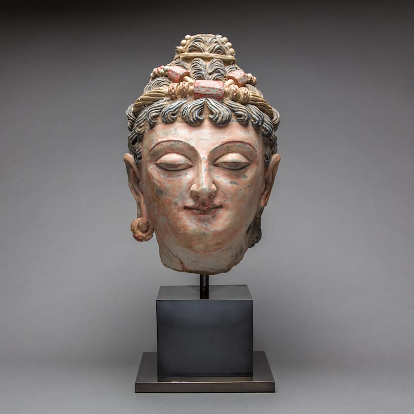 Gandharan Stucco Head of a Bodhisattva, 100 CE - 400 CE