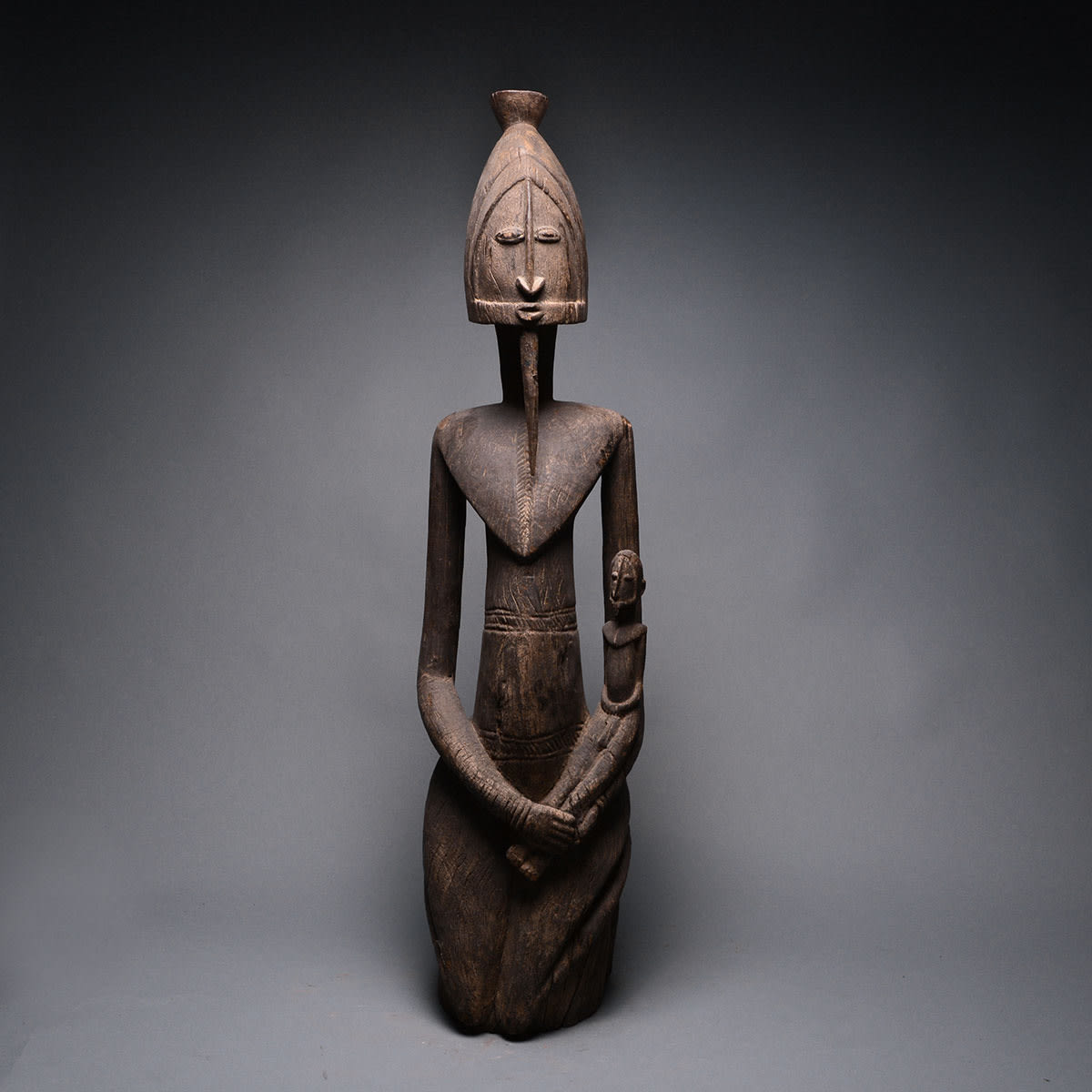 Dogon Female Ancestor Sculpture, 19th Century CE - 20th