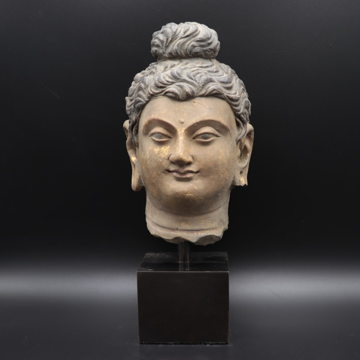 【gandhara】 Gandhara Stucco Head of a Bodhisattva. 2nd-4th century AD