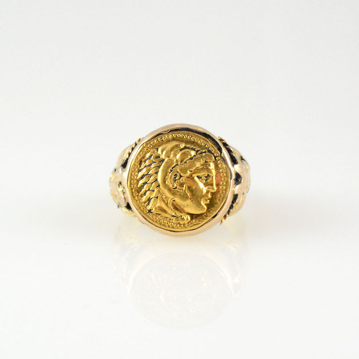 Alexander the great coin ring online