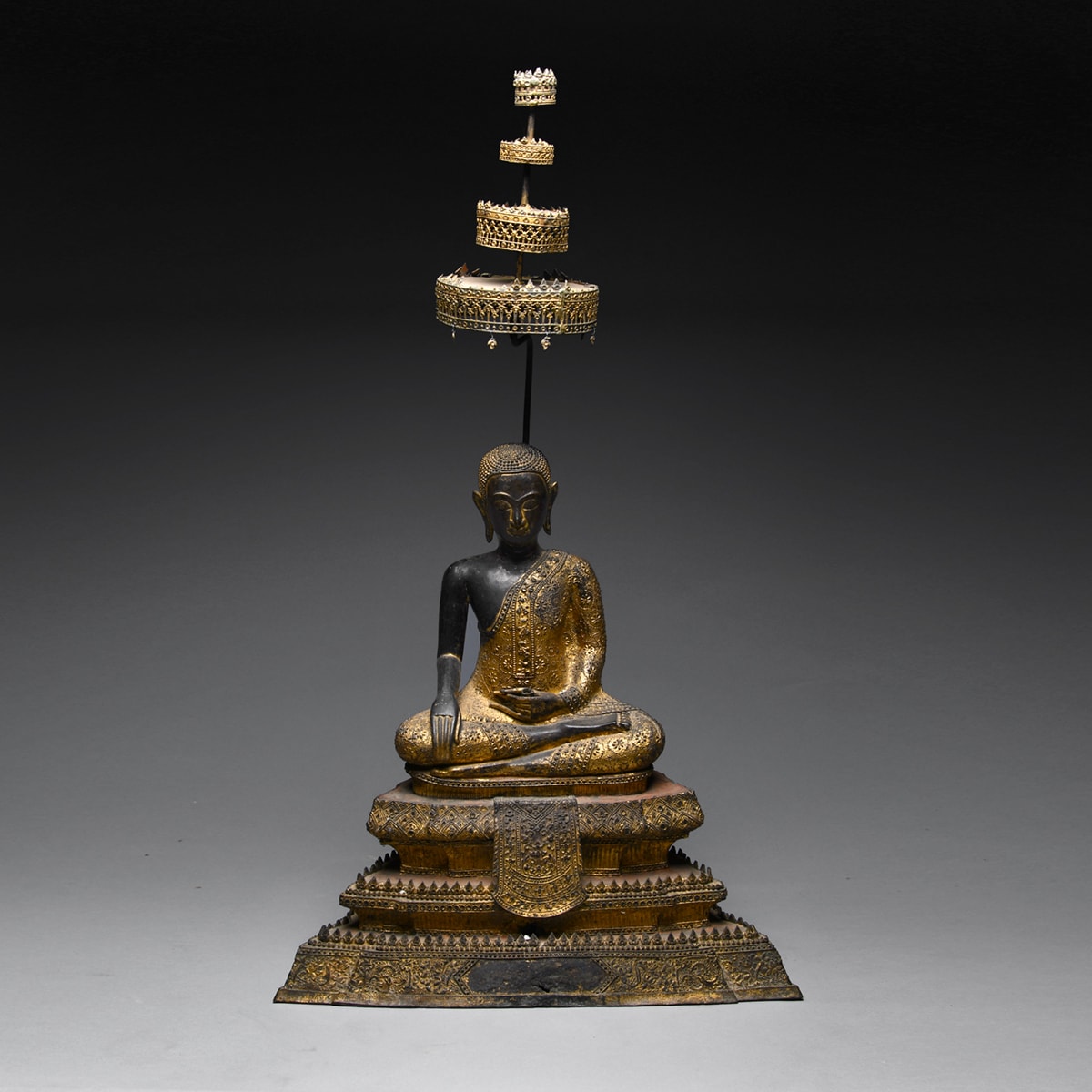 Thai Bronze Buddha - 19thC Thai Bronze Buddha - 19thC