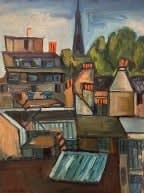 Rooftop with trees