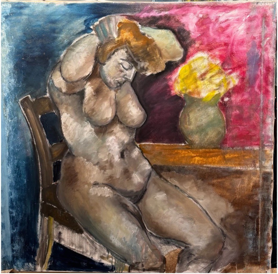 Nude with Vase