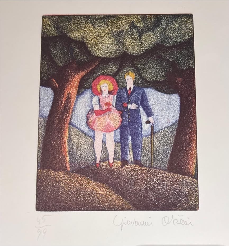 Man and Woman in Forest