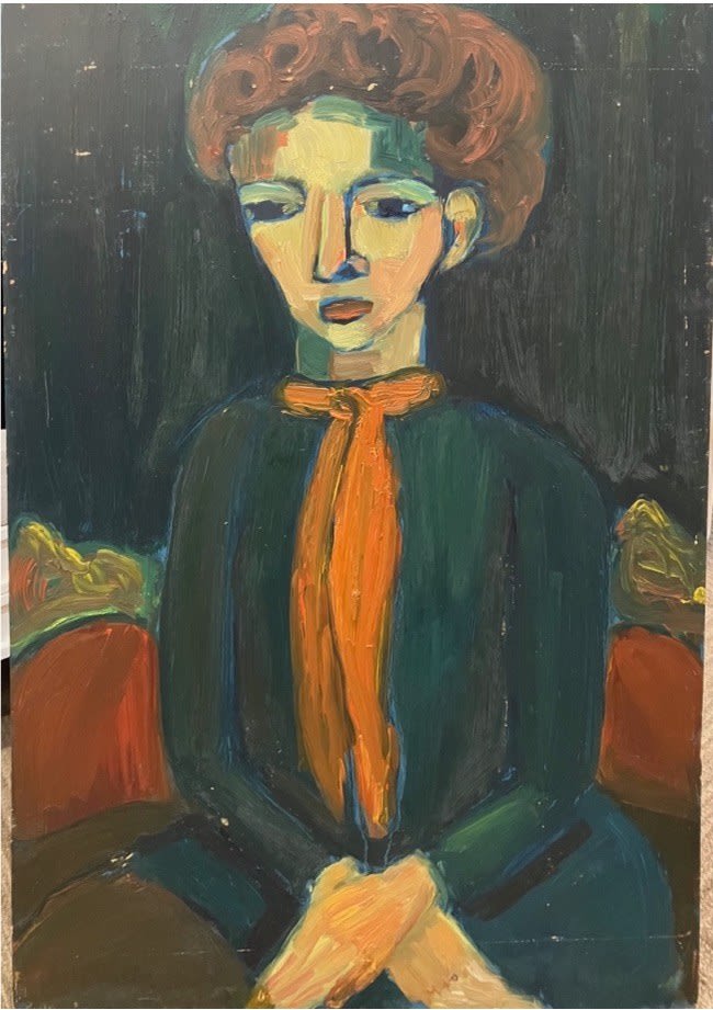 Women with scarf