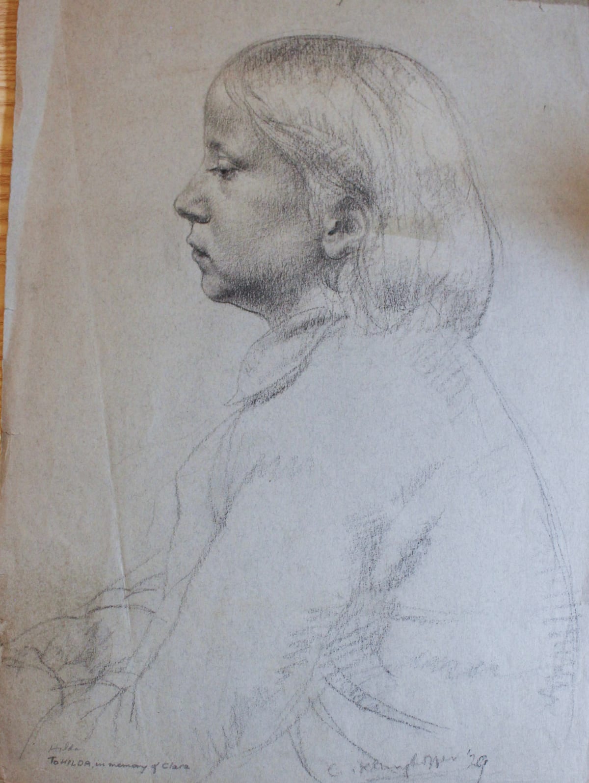 Profile of Hilda, 1929