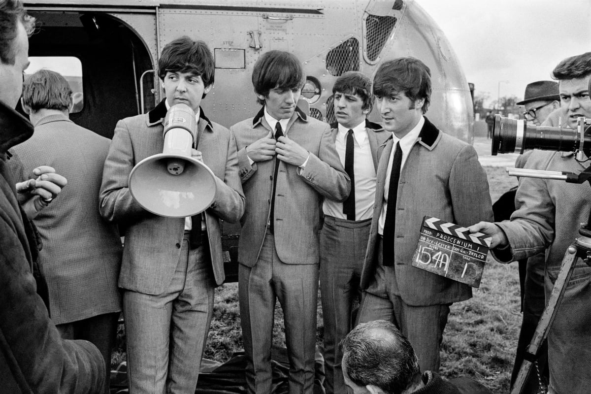 David Hurn, Beatles on set of 'A Hard Days Night', 1964 | CENTRE