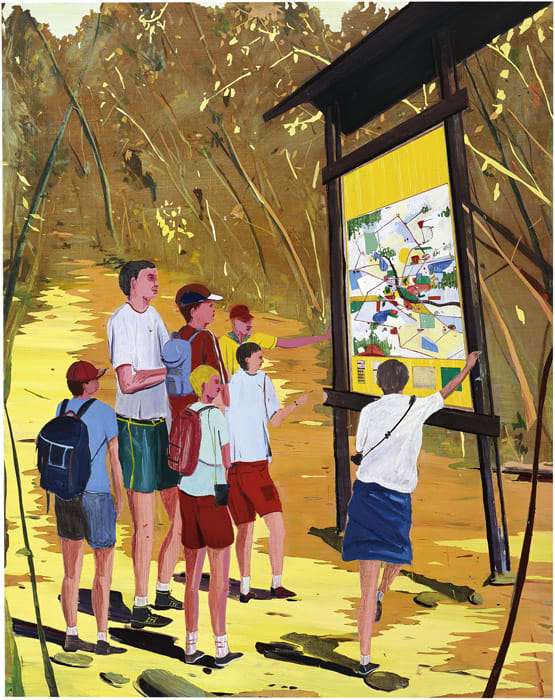 Jules De Balincourt, Little Men, Big Map, 2006 | BURGER Collection