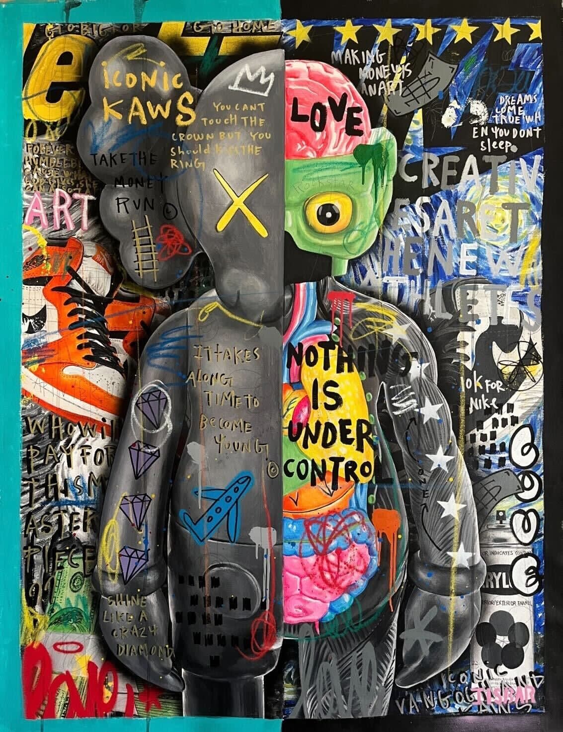 Jisbar, Two Tone Kaws, 2023 | Carousel Fine Art