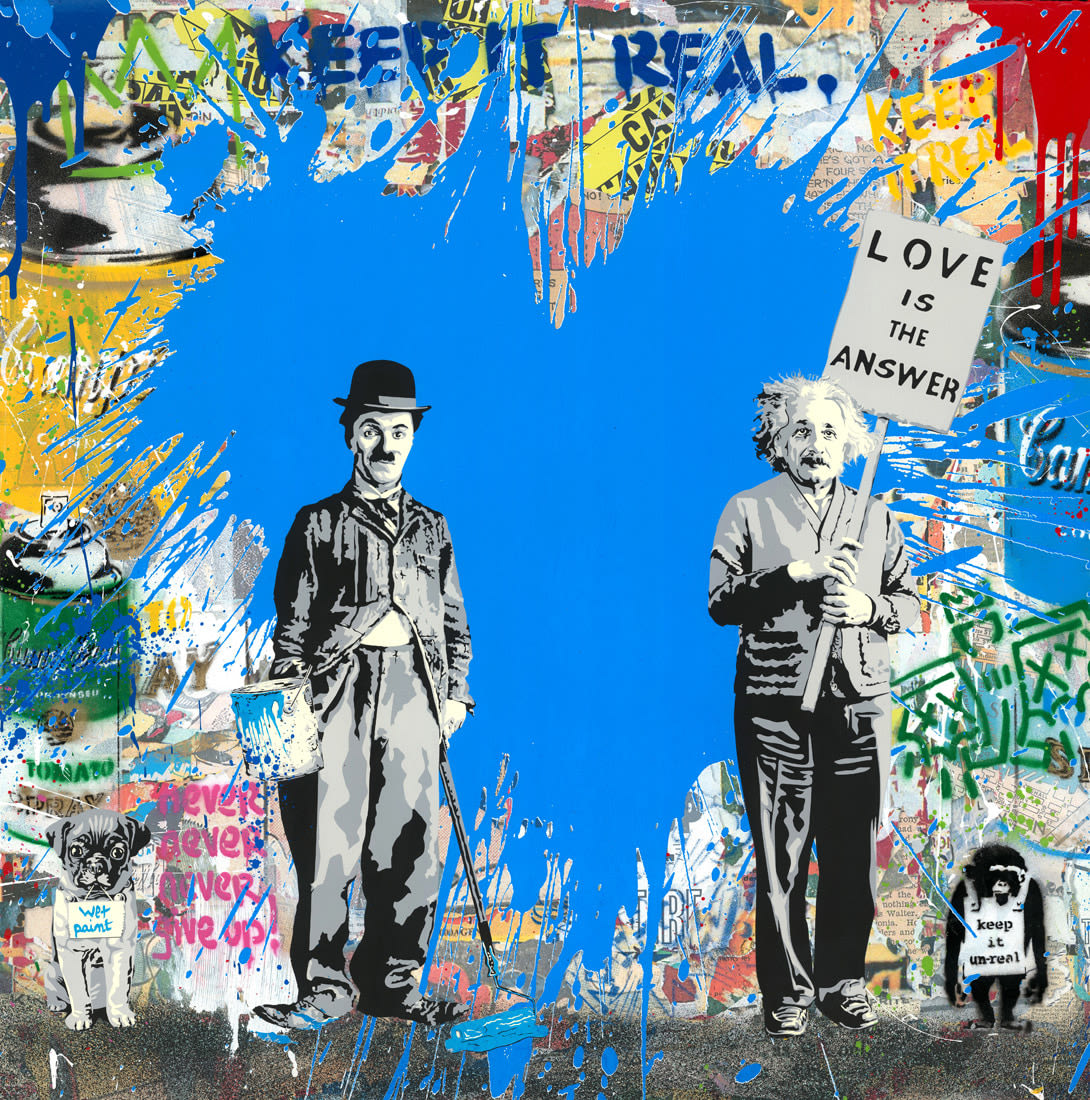 アート・デザイン・音楽 Mr.brainwash Street Art Mr. Brainwash, With All My Love, 2022, Silkscreen (S)