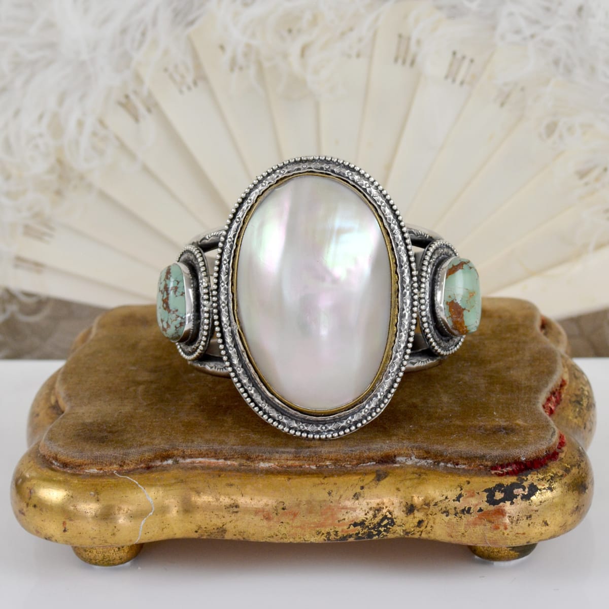 Rare Vintage Native American Navajo Swan Royston Cerrillos Turquoise Sterling Silver Bracelet Rare Vintage Native American Navajo Swan Royston Cerrillos Turquoise Sterling Silver Bracelet