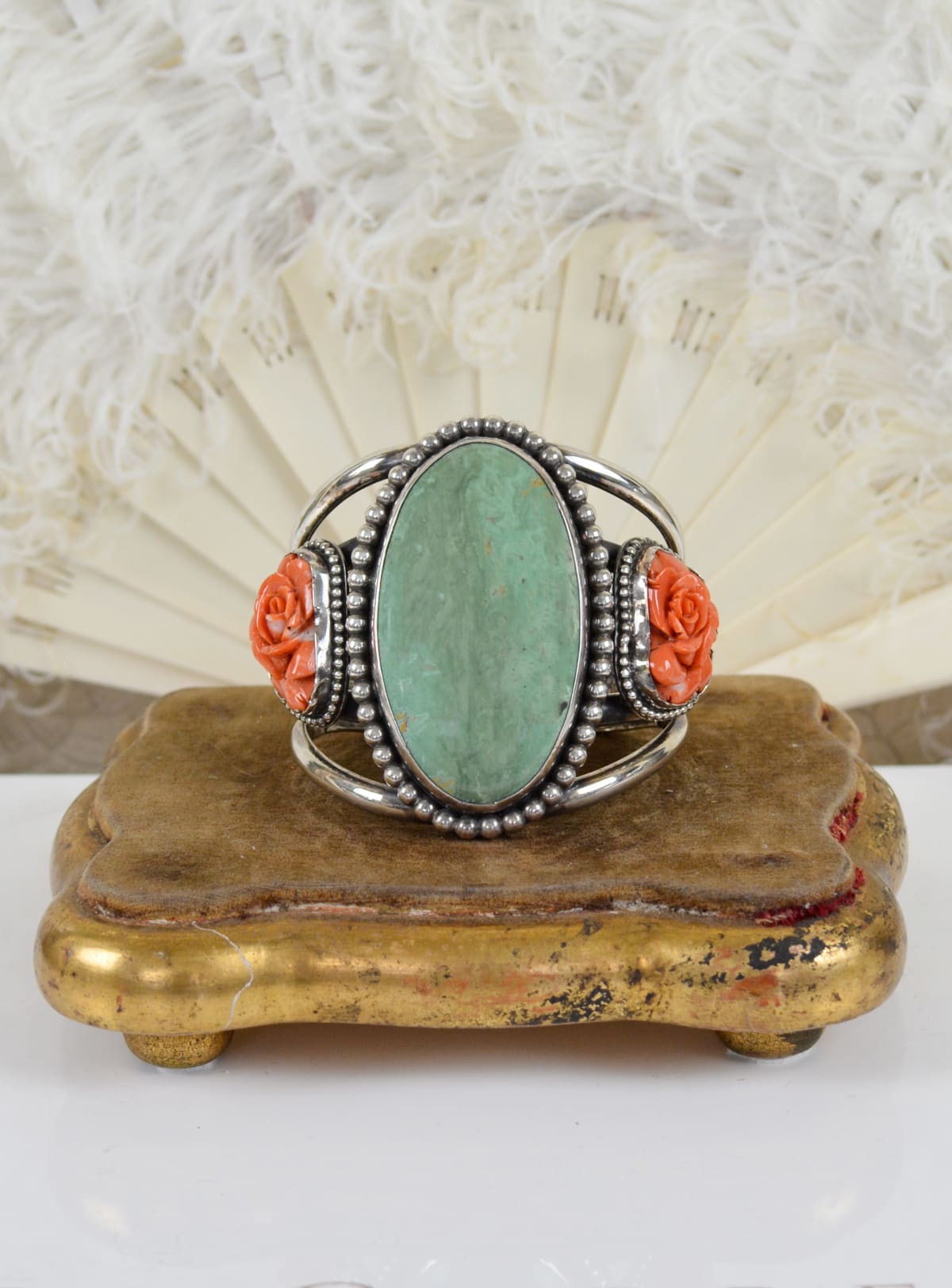 Rare Vintage Native American Navajo Swan Royston Cerrillos Turquoise Sterling Silver Bracelet Rare Vintage Native American Navajo Swan Royston Cerrillos Turquoise Sterling Silver Bracelet