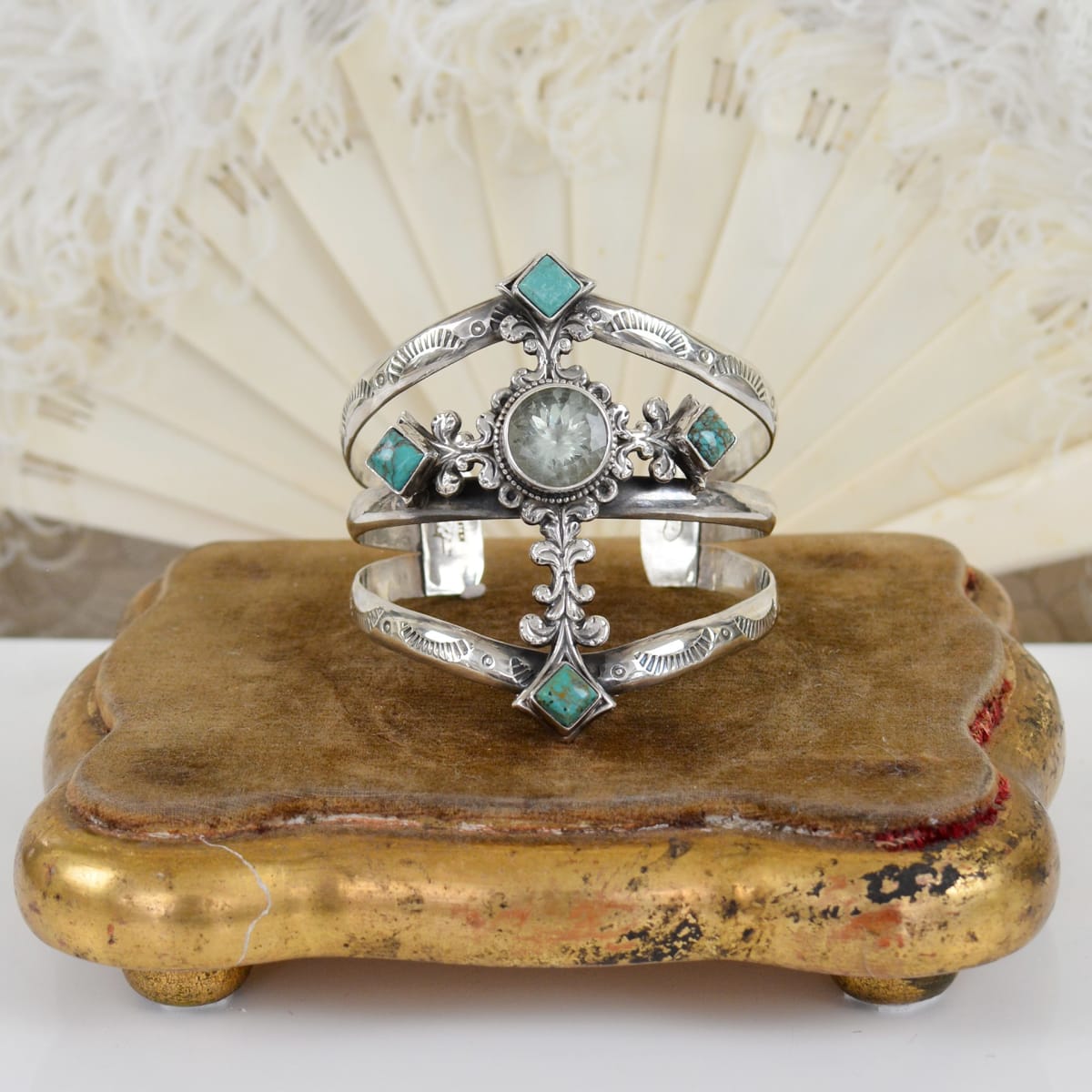 Rare Vintage Native American Navajo Swan Royston Cerrillos Turquoise Sterling Silver Bracelet Rare Vintage Native American Navajo Swan Royston Cerrillos Turquoise Sterling Silver Bracelet